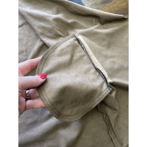 Chico’s Traveler’s Collection Dual Textile Open Cardigan Gray Brown size 0 Small - Picture 9 of 11